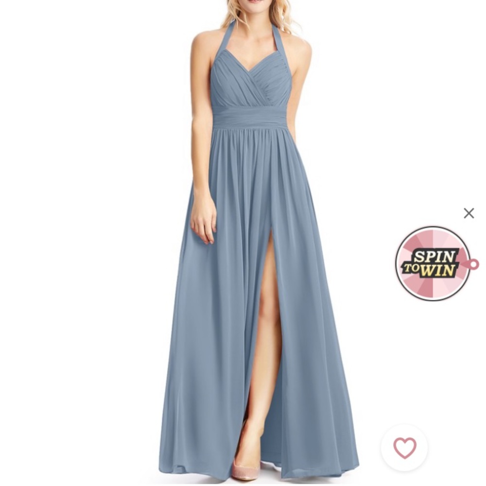 Azazie Veronica Bridesmaid Dress in Dusty Blue